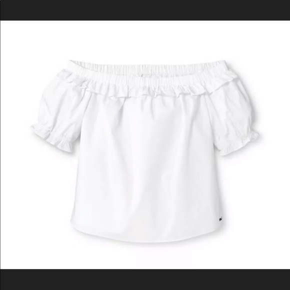 Vineyard Vines White Off the Shoulder Top - Picture 3 of 8